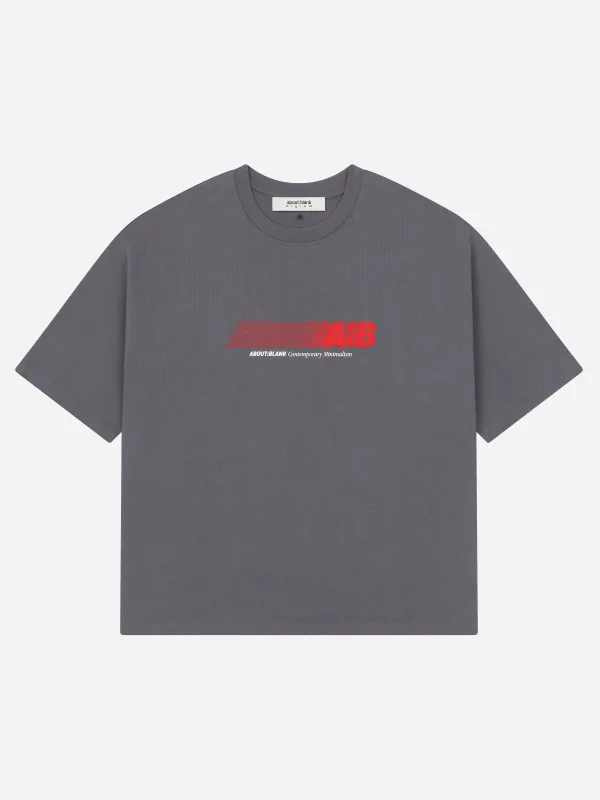 resistance t-shirt turbulence/red/ecru made by about:blank
