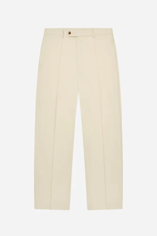 everyday pleated trouser ecru sold by about:blank