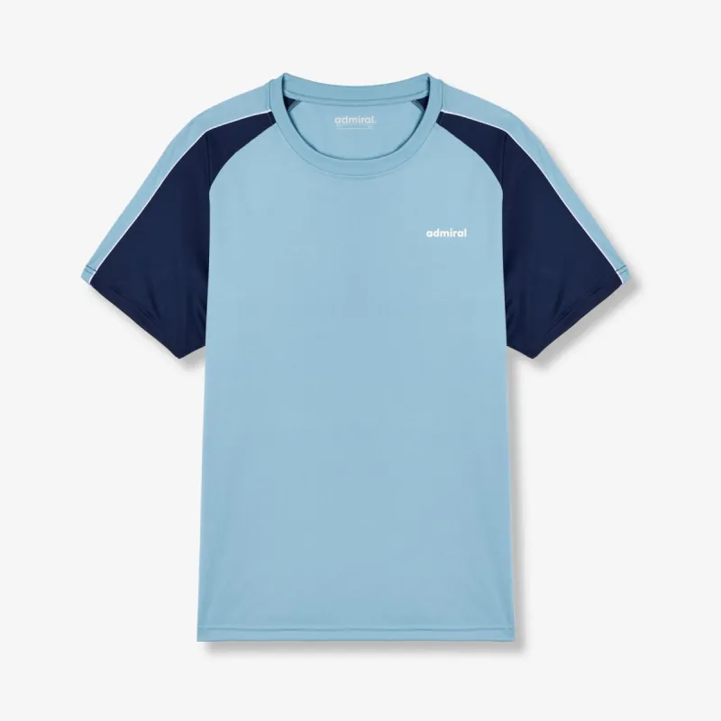 Pluto Raglan Poly T-Shirt - Sky Blue/Navy sold by Admiral Sports