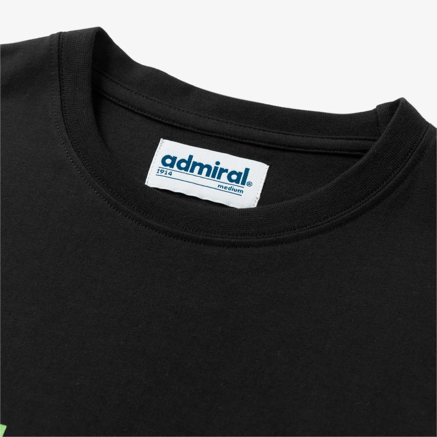 Denzell Admiral Sportswear T-Shirt - Black/Lime sold by Admiral Sports product image thumbnail 5