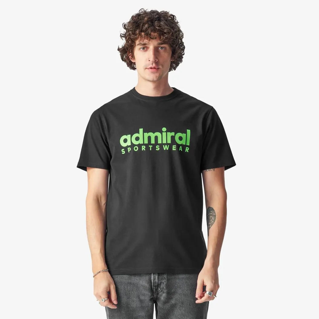 Denzell Admiral Sportswear T-Shirt - Black/Lime sold by Admiral Sports product image thumbnail 2