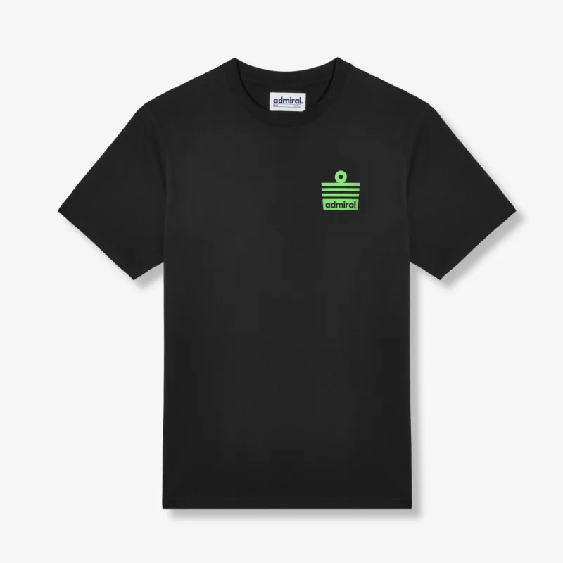 Denzell Ensign Logo T-Shirt - Black/Lime sold by Admiral Sports