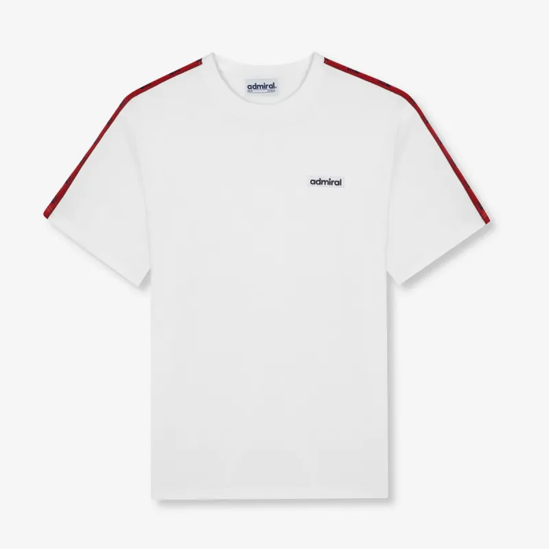 Bardon Repeat Tape T-Shirt - White sold by Admiral Sports