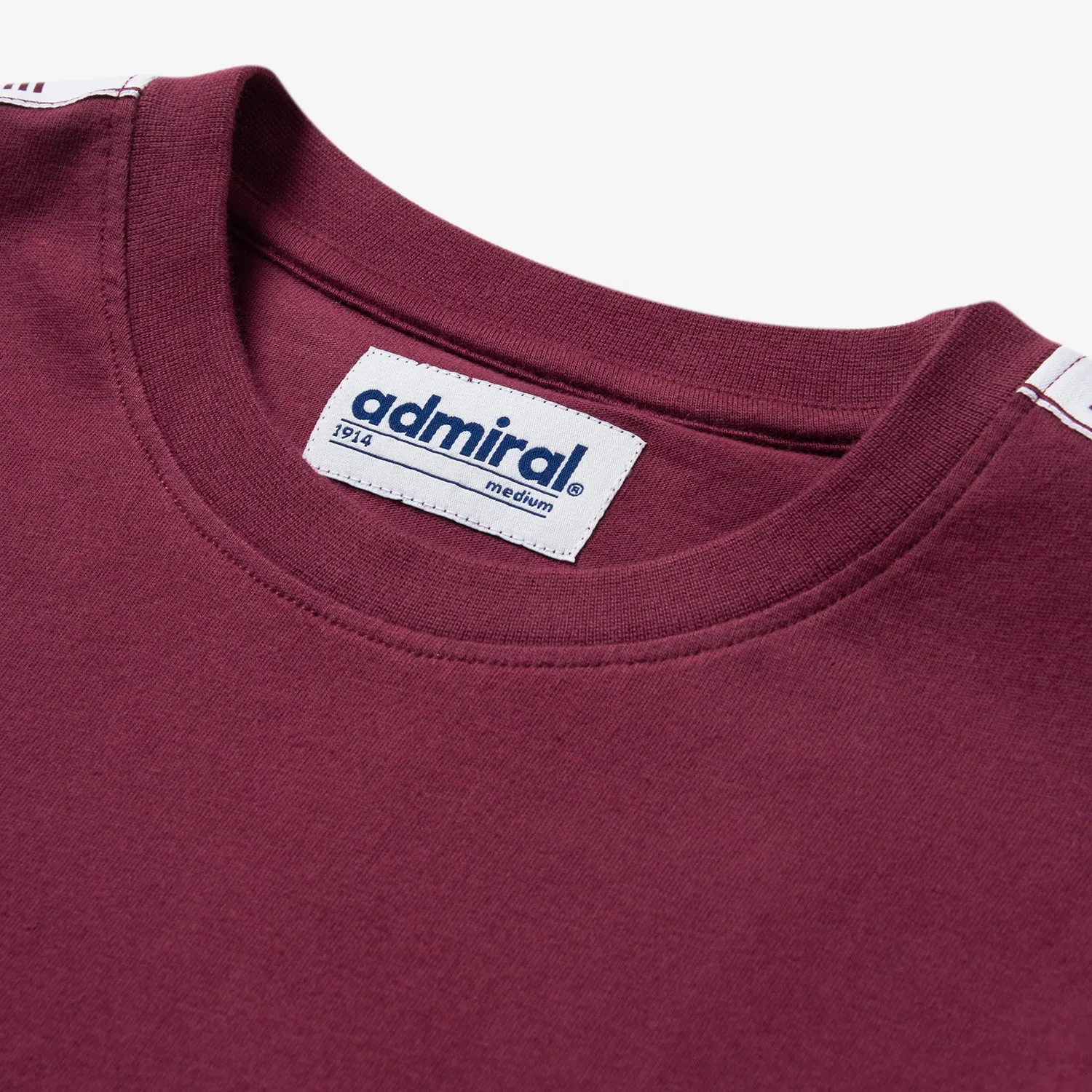 Bardon Repeat Tape T-Shirt - Burgundy sold by Admiral Sports product image thumbnail 5