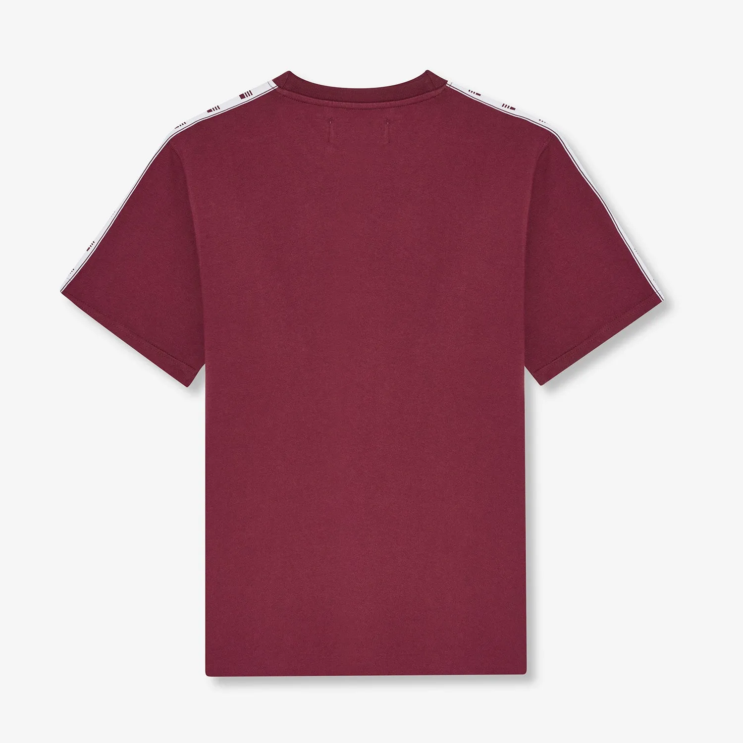 Bardon Repeat Tape T-Shirt - Burgundy sold by Admiral Sports product image thumbnail 4