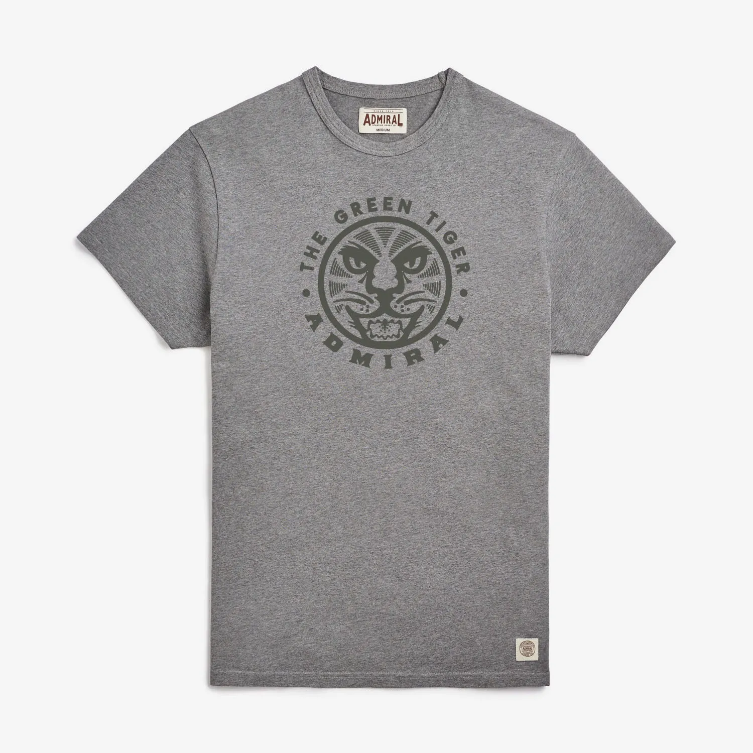 The Green Tiger T-Shirt - Condor Grey Marl sold by Admiral Sports