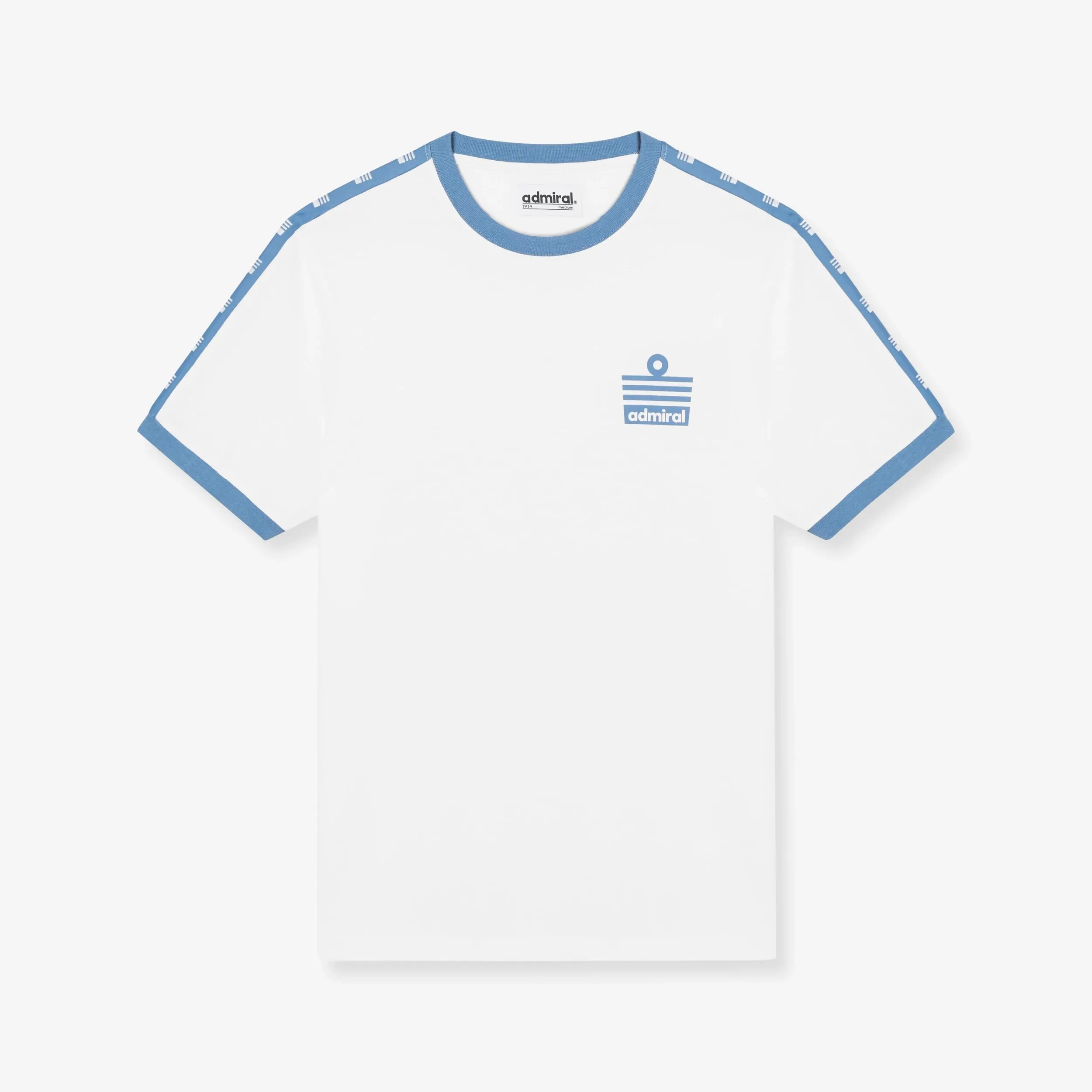 Perryman Tape T-Shirt - White/Sky sold by Admiral Sports