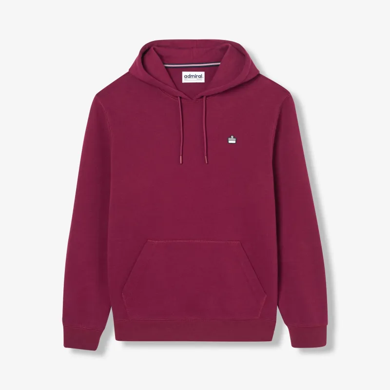 Clemence Pique Hoodie - Burgundy made by Admiral Sports