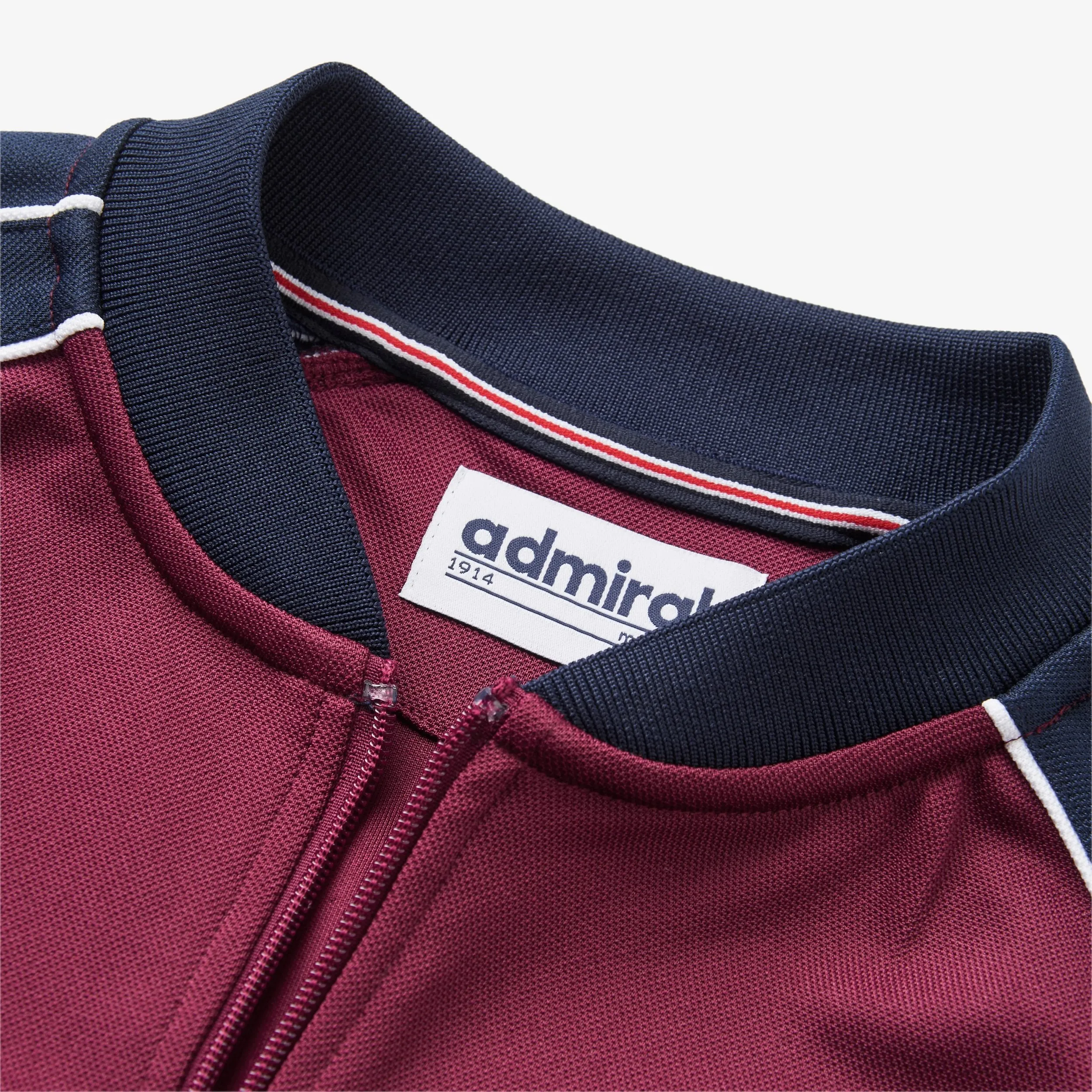 Cherry Bomber Track Top - Burgundy/Navy sold by Admiral Sports product image thumbnail 5