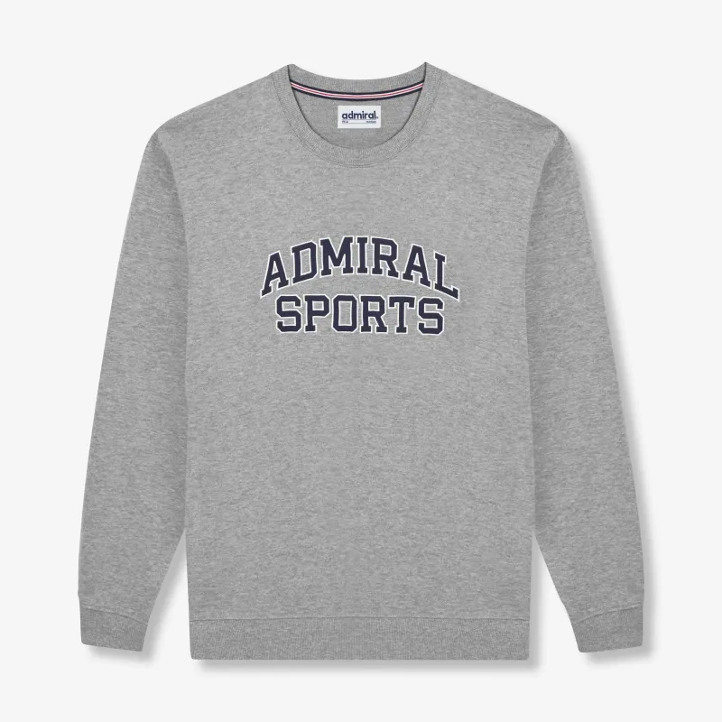 Admiral Sports Varsity Sweatshirt - Grey Marl sold by Admiral Sports