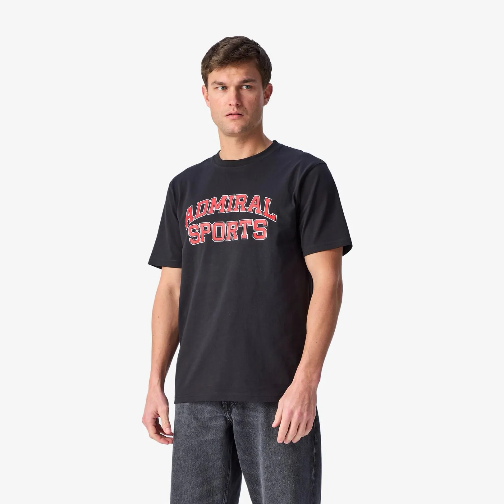 Admiral Sports Varsity T-Shirt - Black sold by Admiral Sports product image thumbnail 2