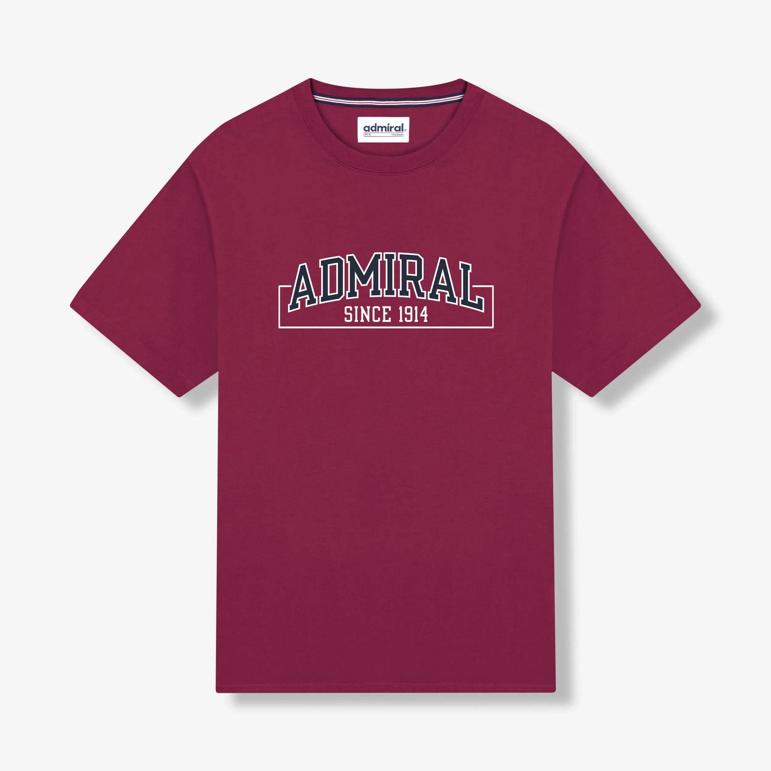 Admiral 1914 T-Shirt - Burgundy sold by Admiral Sports