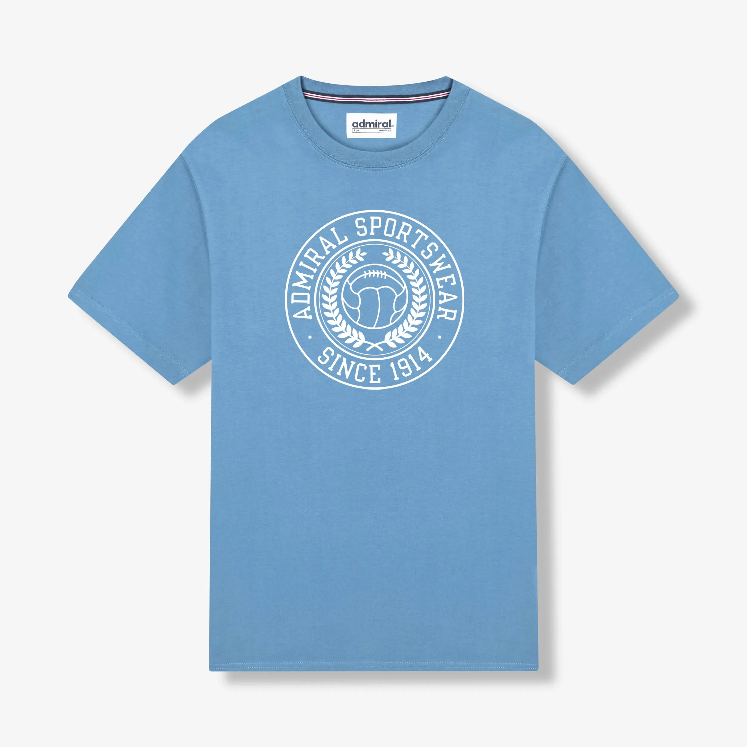 Admiral Laurel Crest T-Shirt - Sky sold by Admiral Sports