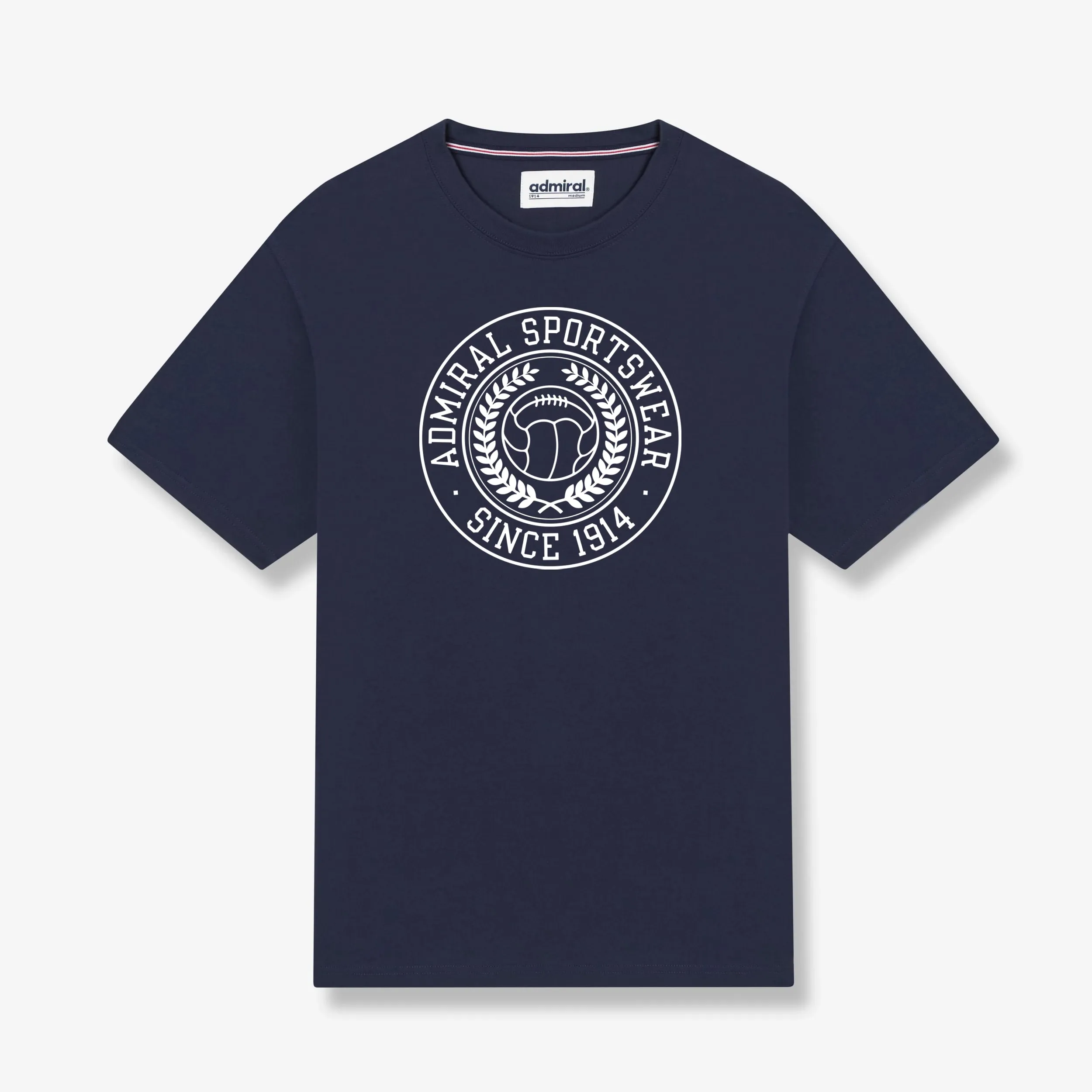 Admiral Laurel Crest T-Shirt - Navy sold by Admiral Sports
