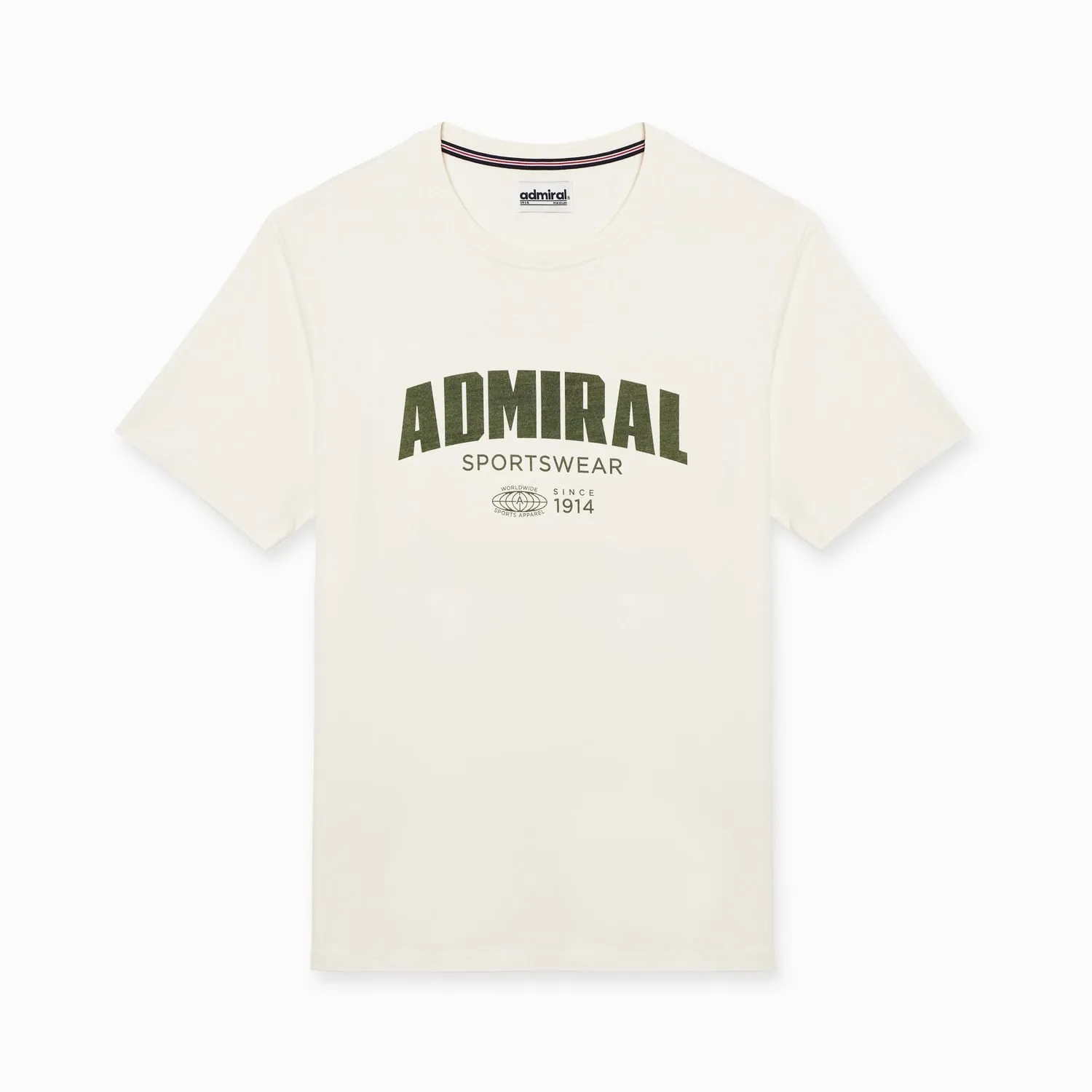 Admiral Globe T-Shirt - Off-White sold by Admiral Sports