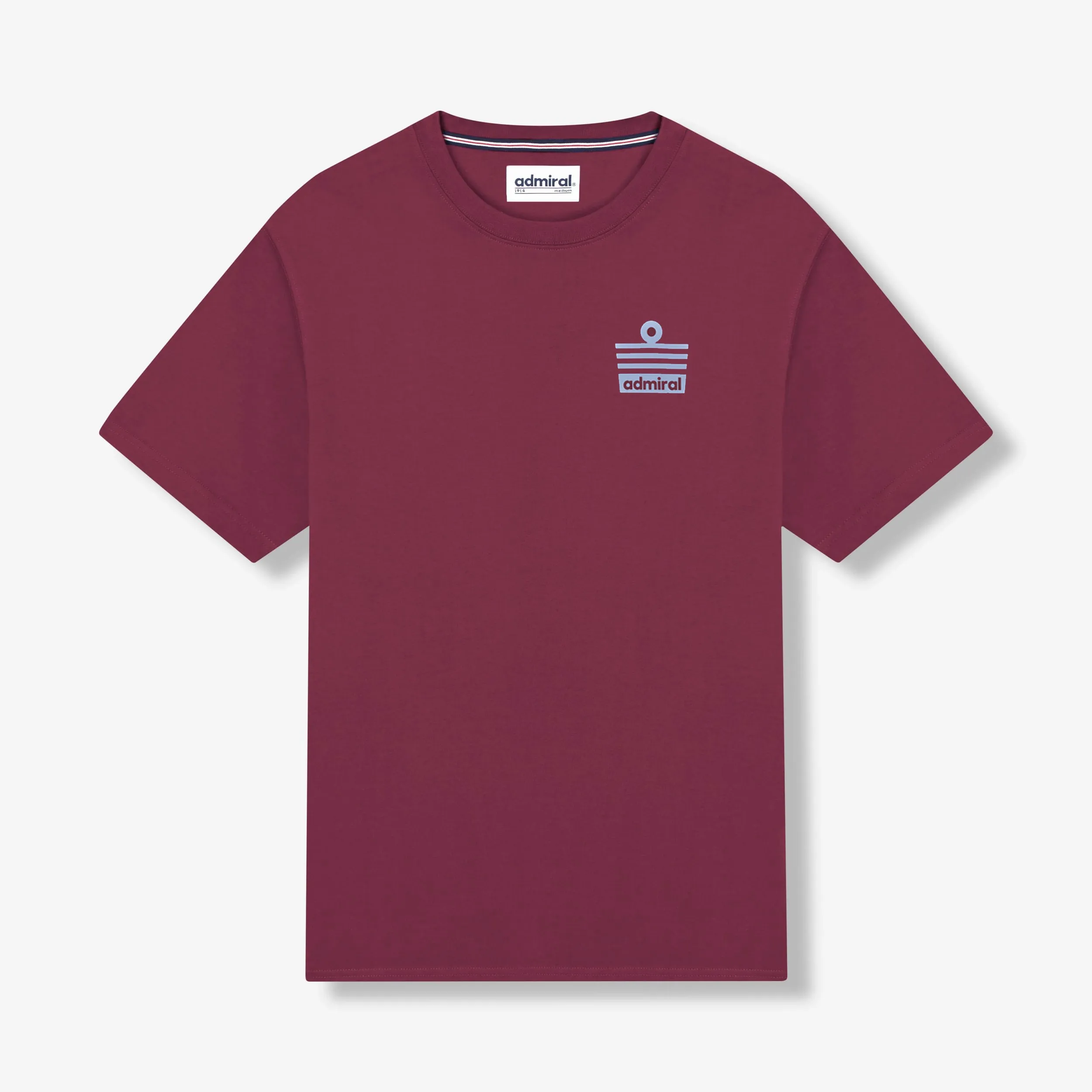 Admiral Ensign T-Shirt - Burgundy/Sky sold by Admiral Sports