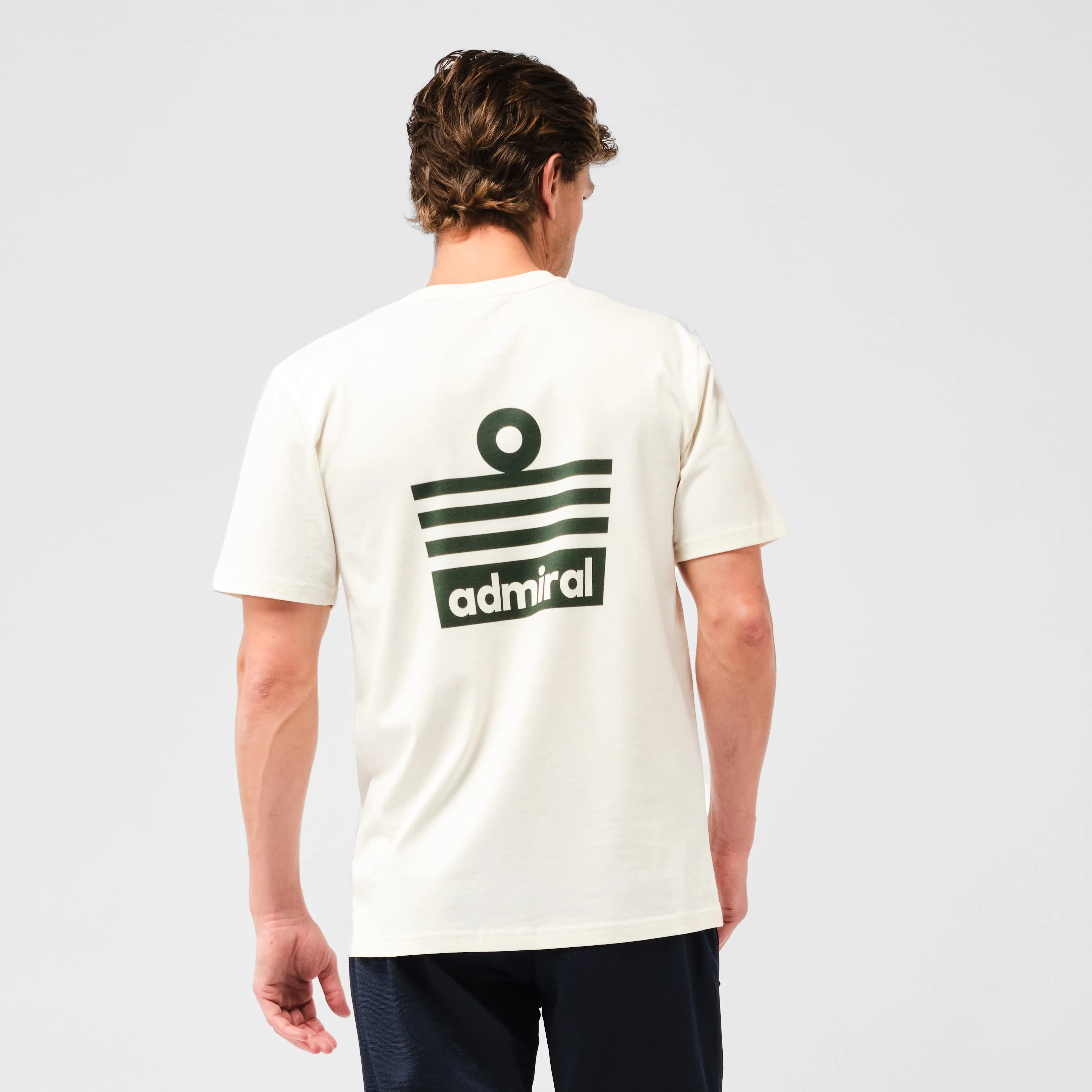 Admiral Ensign T-Shirt - Off-White/Green sold by Admiral Sports
