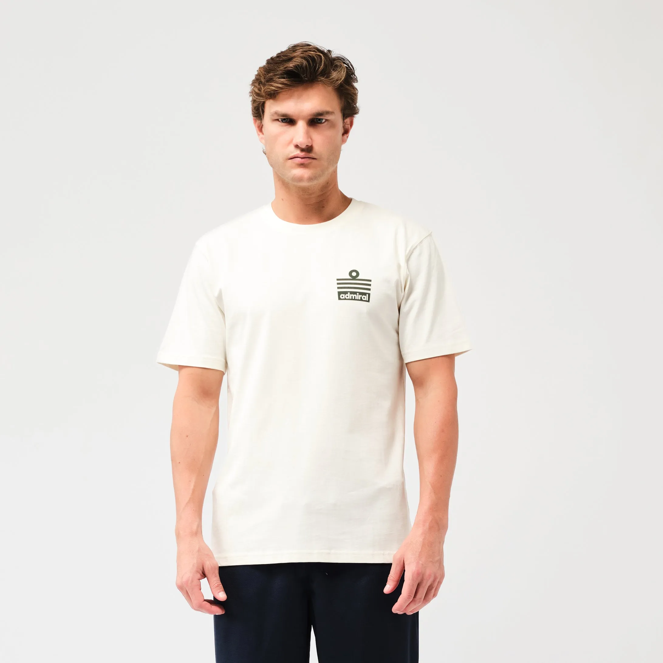 Admiral Ensign T-Shirt - Off-White/Green sold by Admiral Sports product image thumbnail 2