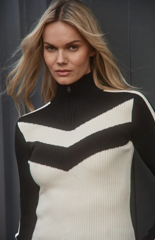 Heather Zip Sweater | Ivory sold by Alp N Rock