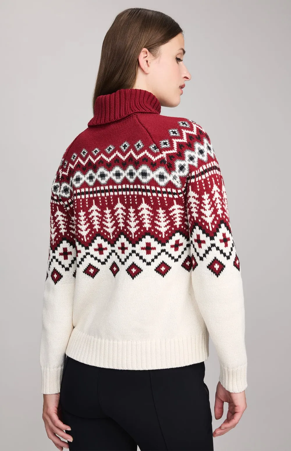 Logan Fair Isle Sweater | Deep Red - Preloved sold by Alp N Rock product image thumbnail 3