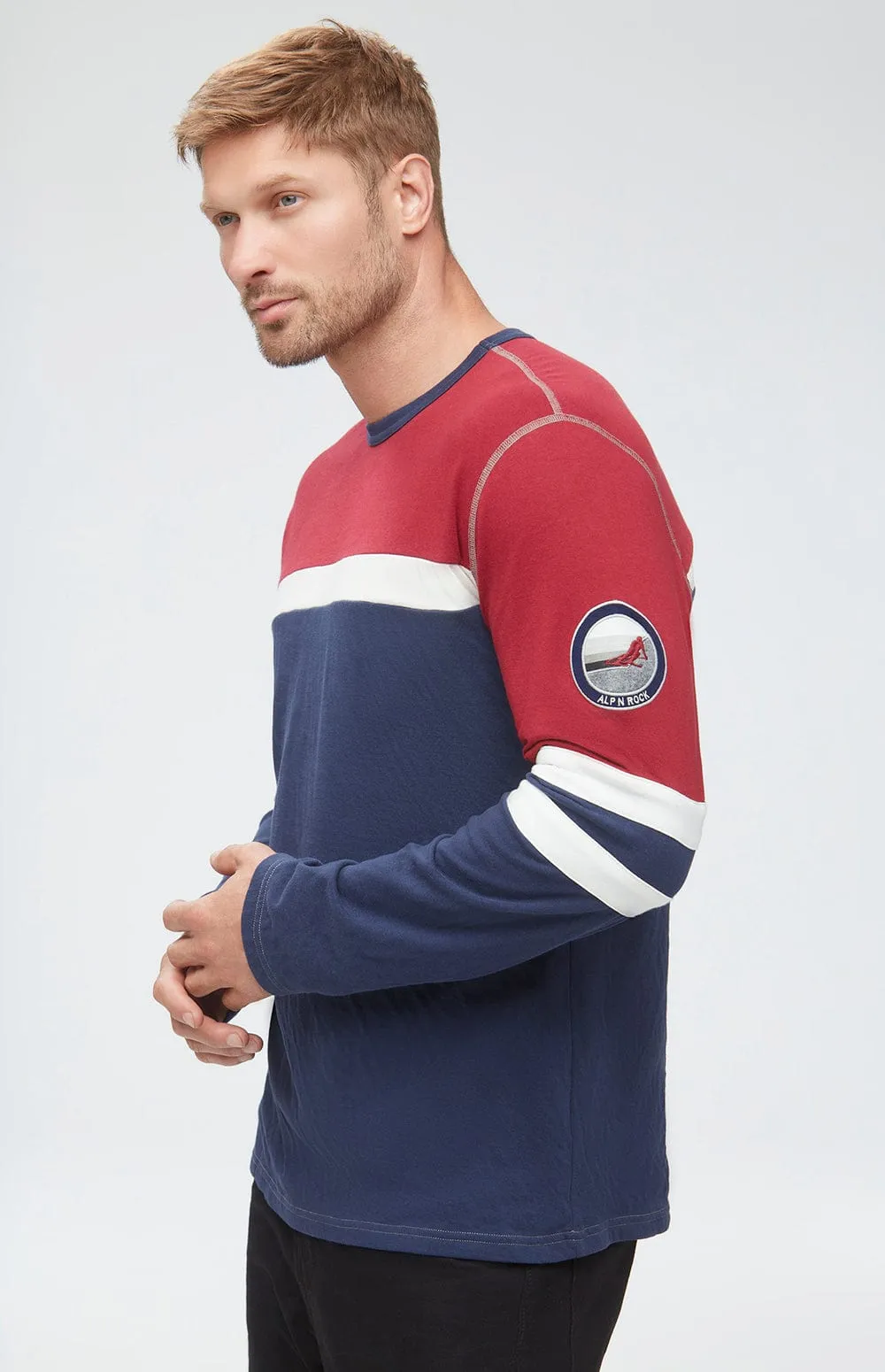 Downhill Ski Men's Crew | Navy sold by Alp N Rock product image thumbnail 3