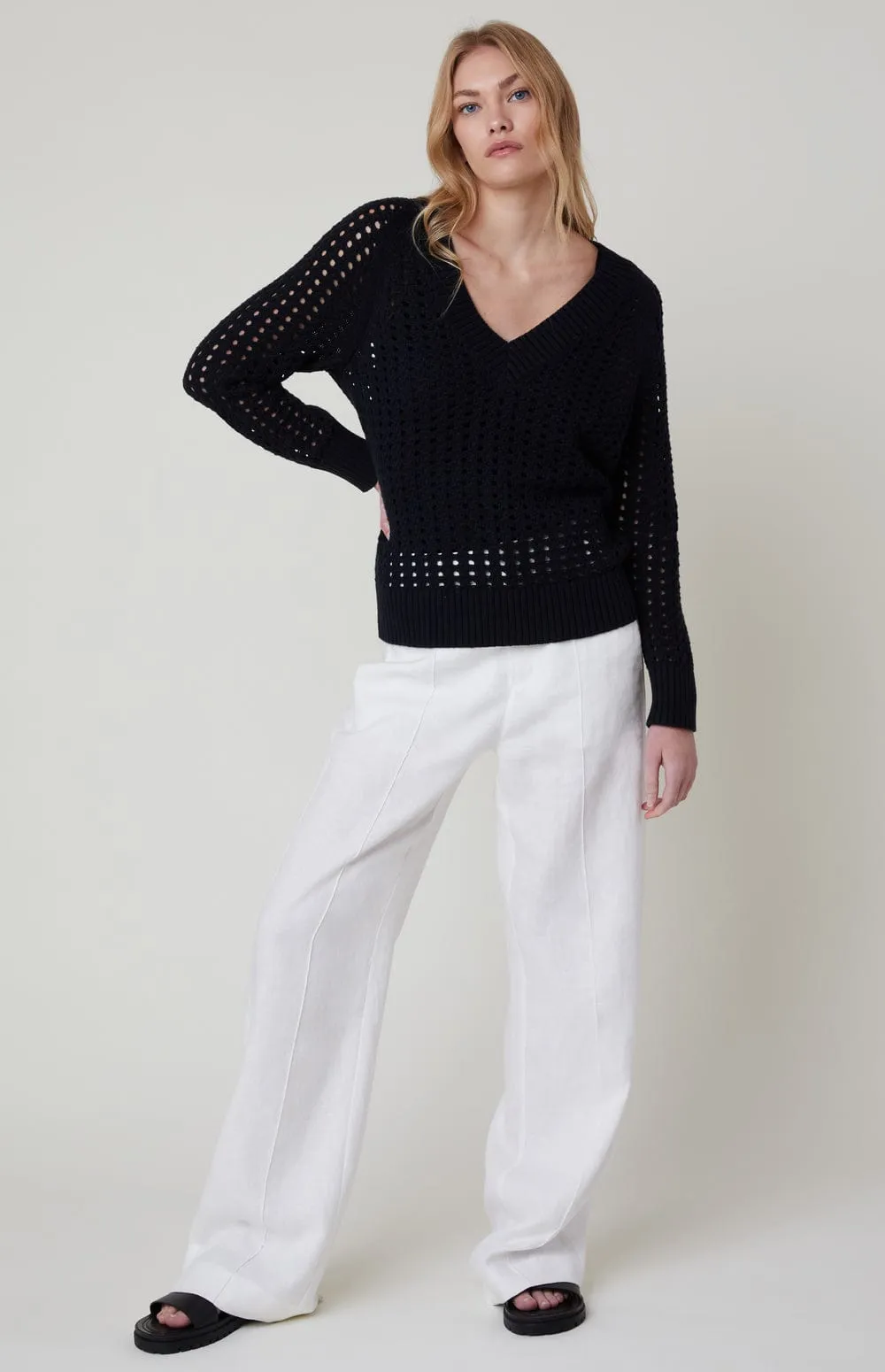 Kinna Cable Knit Sweater | Black sold by Alp N Rock product image thumbnail 2