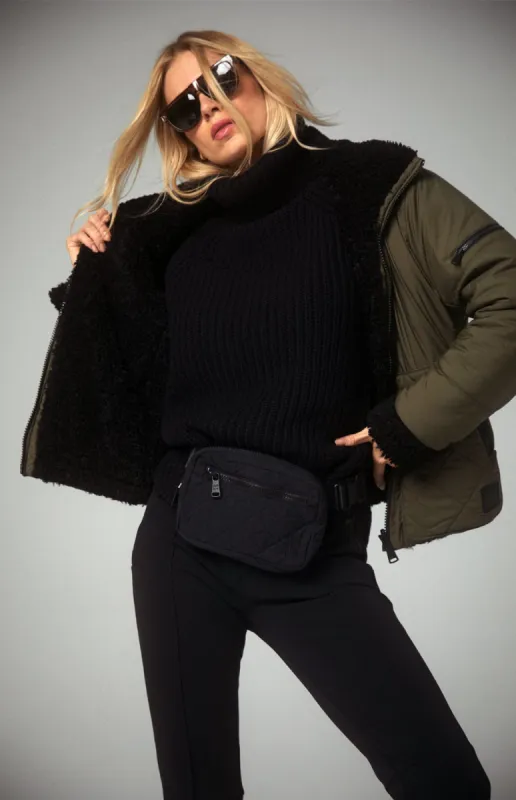 Amal Reversible Aviator Jacket | Dark Moss - Preloved sold by Alp N Rock