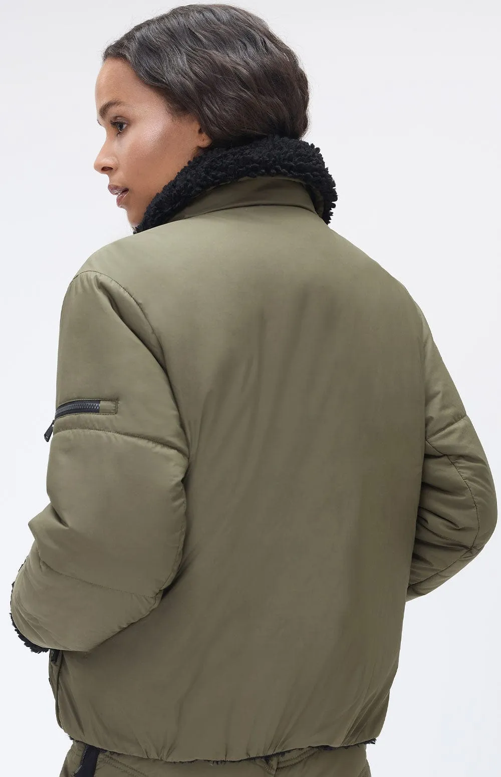 Amal Reversible Aviator Jacket | Dark Moss - Preloved sold by Alp N Rock product image thumbnail 5