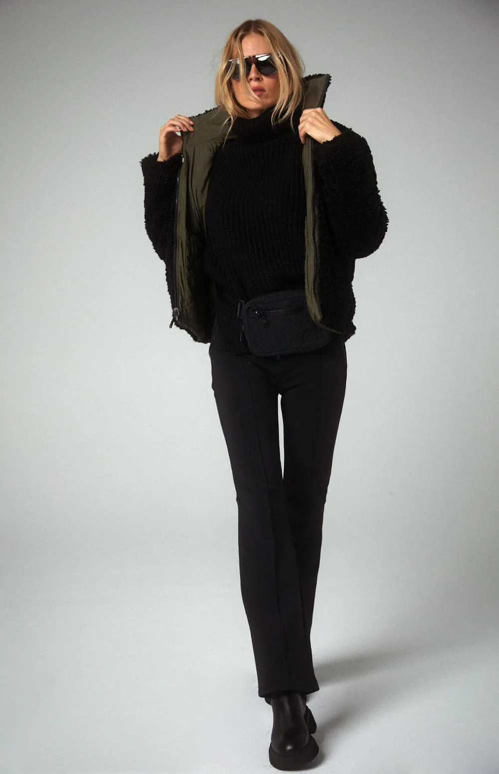 Amal Reversible Aviator Jacket | Dark Moss - Preloved sold by Alp N Rock product image thumbnail 2