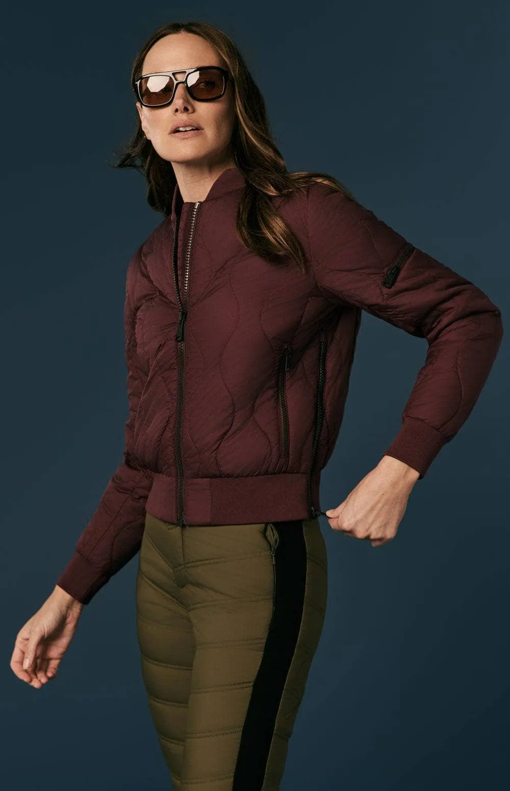 Metro II Bomber Jacket | Burgundy sold by Alp N Rock product image thumbnail 3