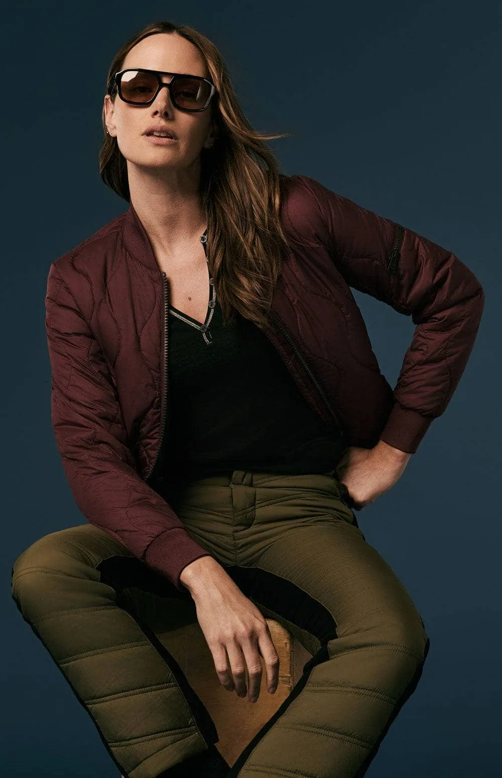 Metro II Bomber Jacket | Burgundy sold by Alp N Rock