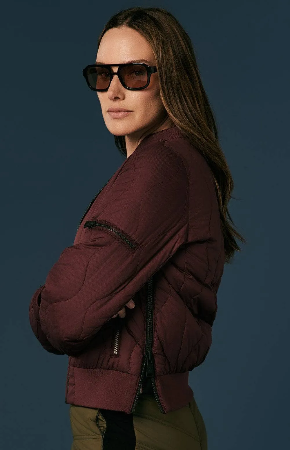 Metro II Bomber Jacket | Burgundy sold by Alp N Rock product image thumbnail 4