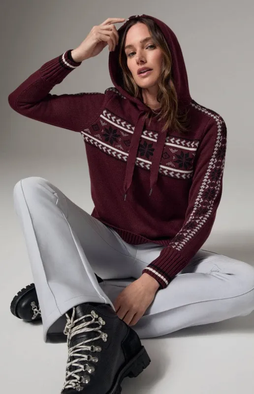 Astrid Hoodie Sweater | Burgundy sold by Alp N Rock