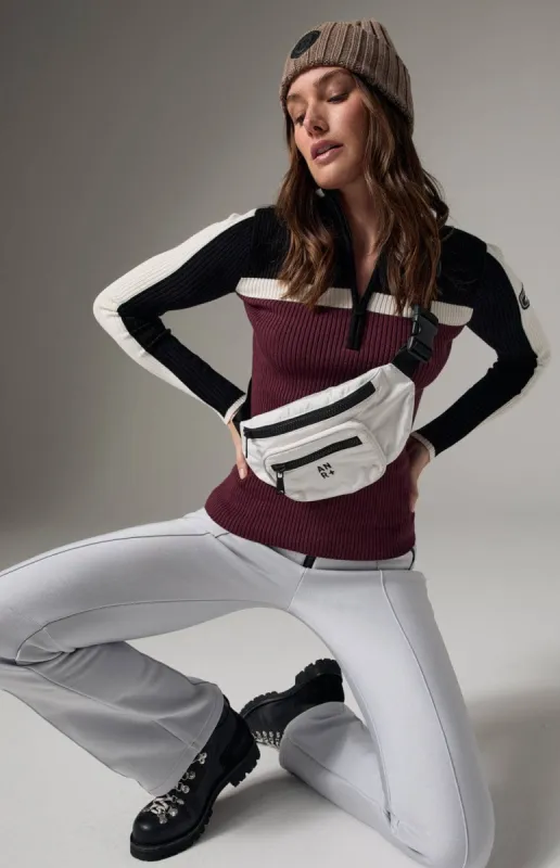 Ali 1/2 Zip Sweater | burgundy sold by Alp N Rock