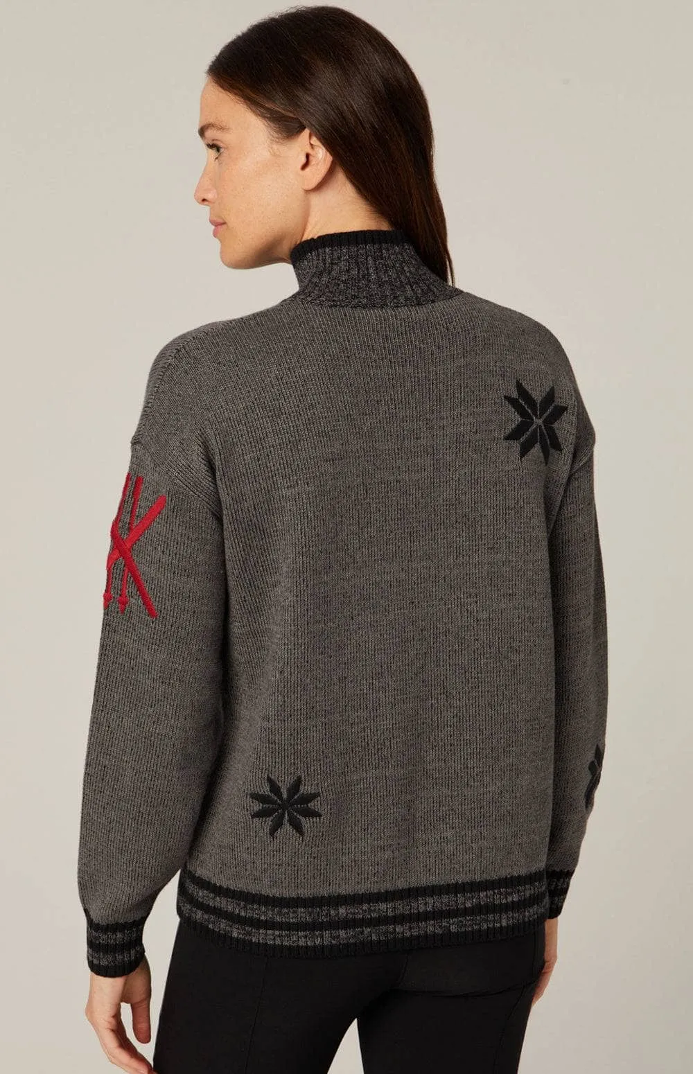 Devin Mock Neck Sweater | Heather Grey sold by Alp N Rock product image thumbnail 3
