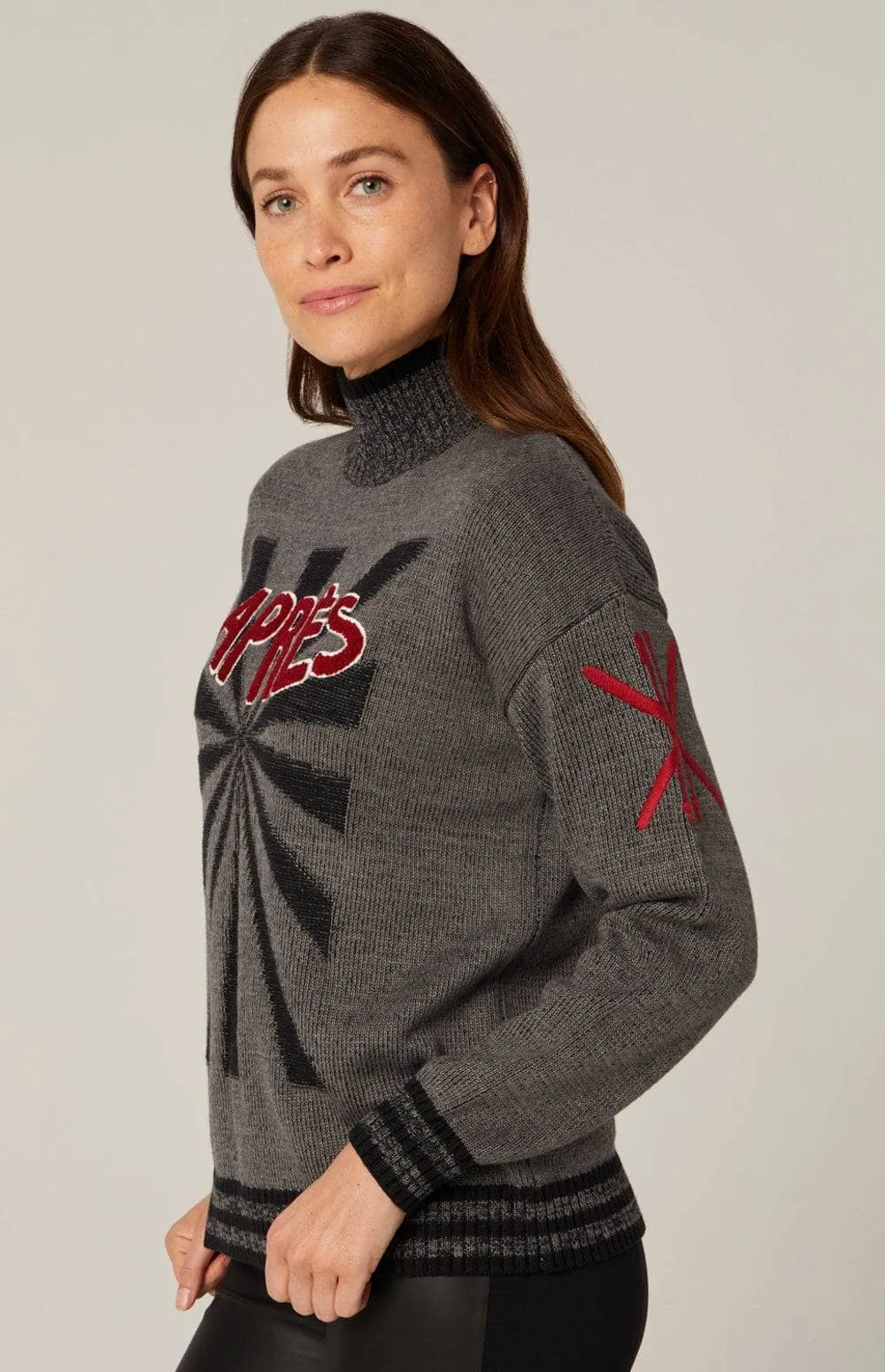 Devin Mock Neck Sweater | Heather Grey sold by Alp N Rock product image thumbnail 2