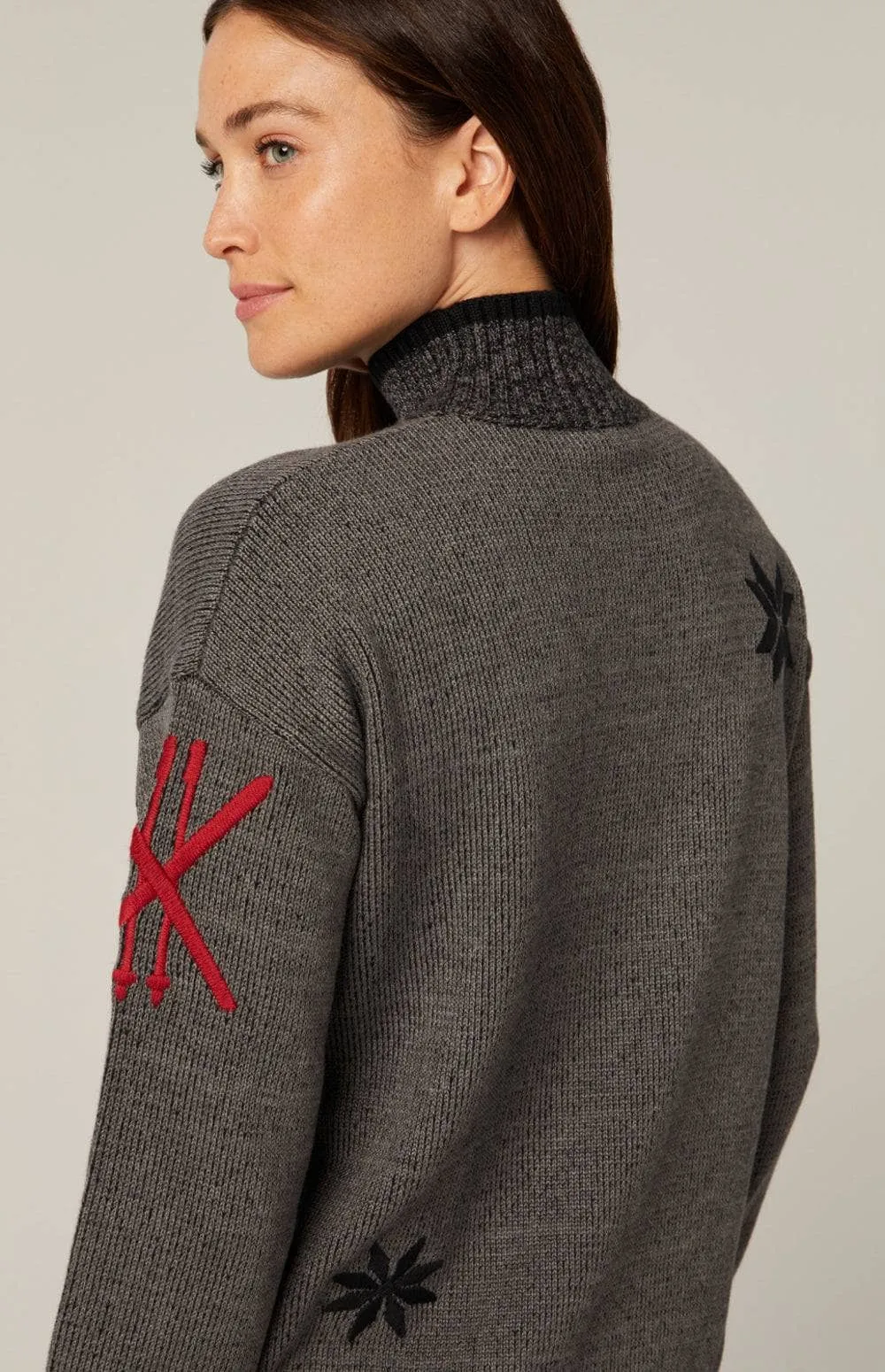 Devin Mock Neck Sweater | Heather Grey sold by Alp N Rock product image thumbnail 4