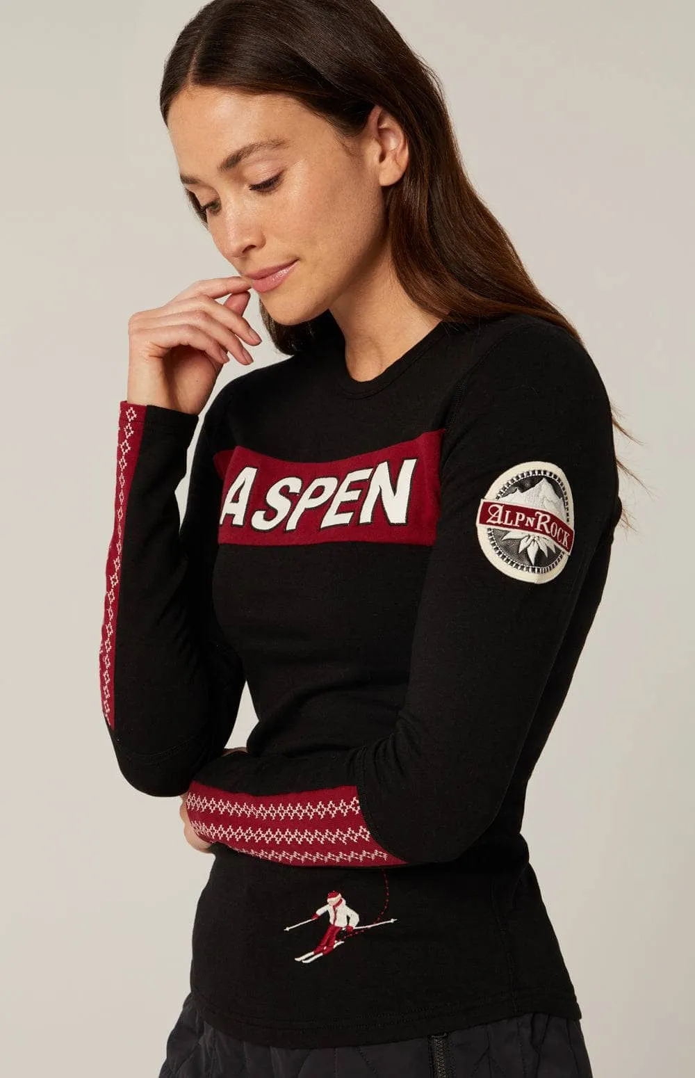 Aspen Ski Crew | Black - Preloved sold by Alp N Rock product image thumbnail 4