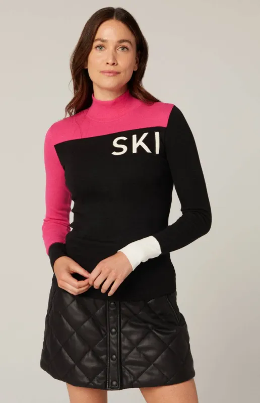 Fallon Mockneck | Black/Pink sold by Alp N Rock