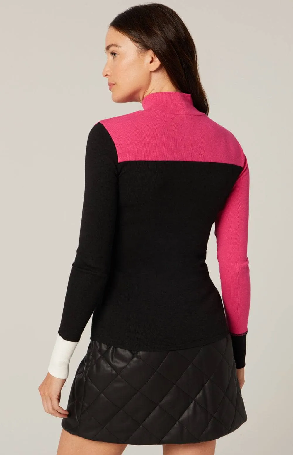 Fallon Mockneck | Black/Pink sold by Alp N Rock product image thumbnail 4