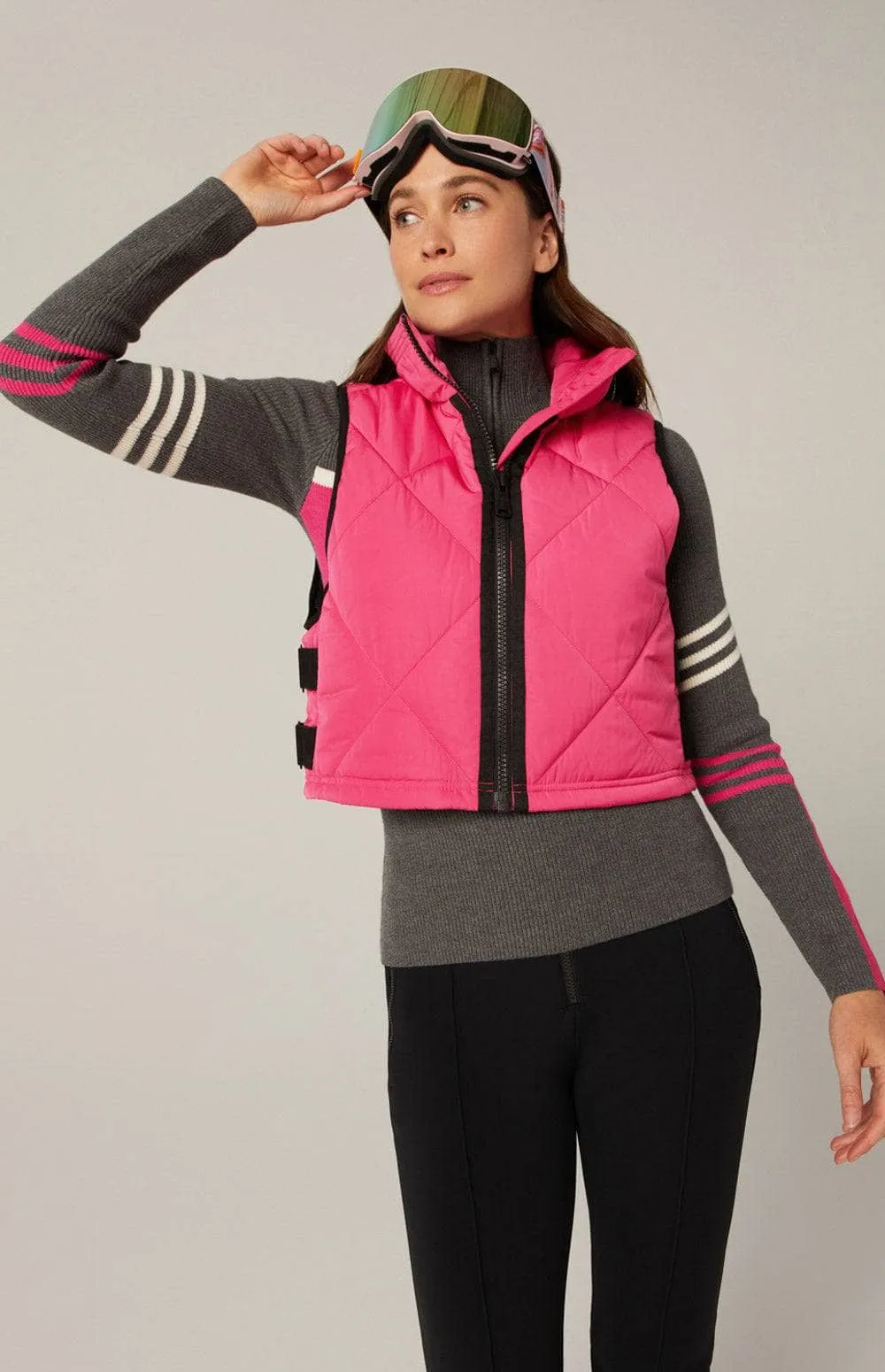 La Vitesse II Cropped Vest | Pink sold by Alp N Rock product image thumbnail 5