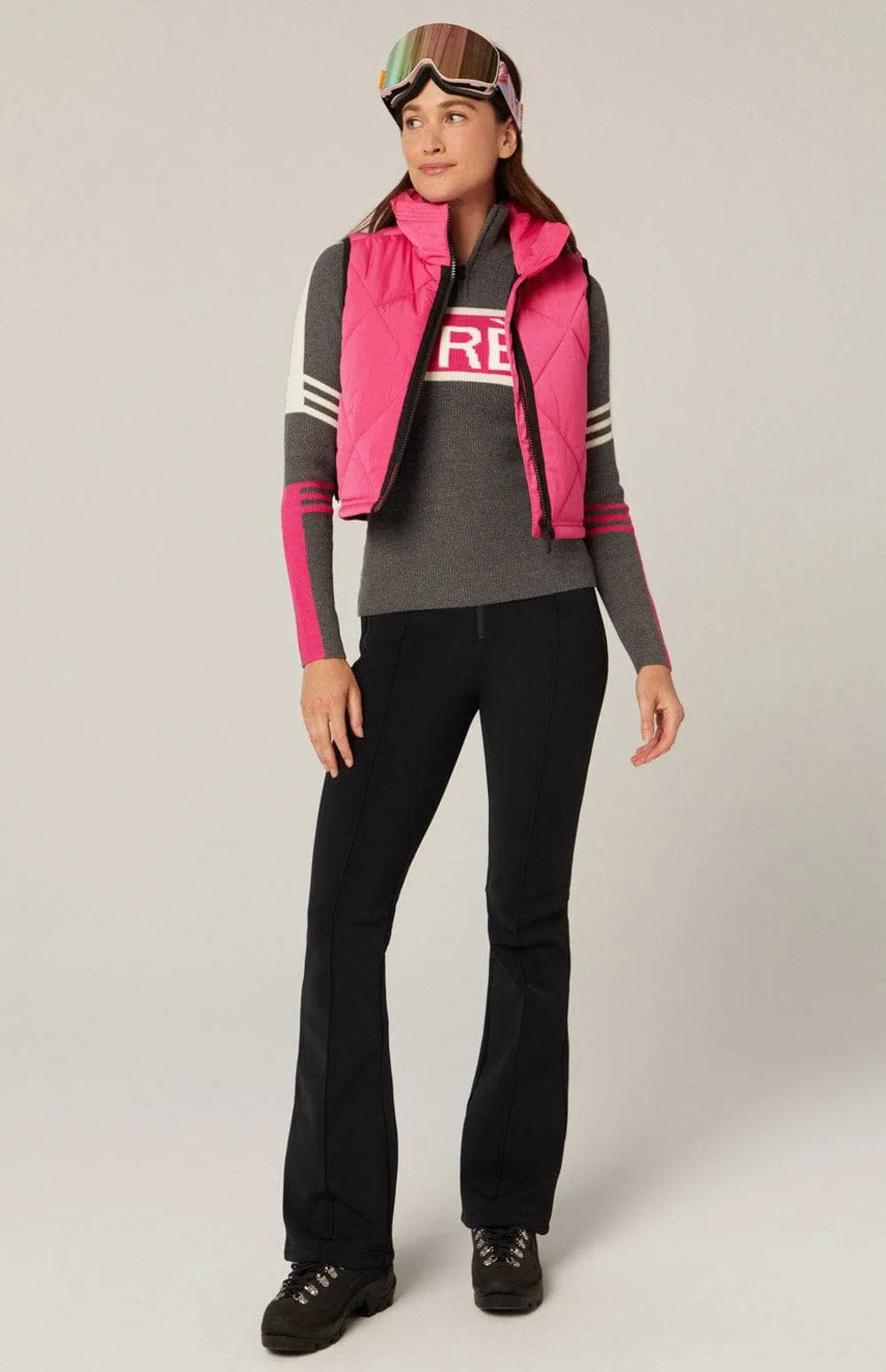 La Vitesse II Cropped Vest | Pink sold by Alp N Rock product image thumbnail 4