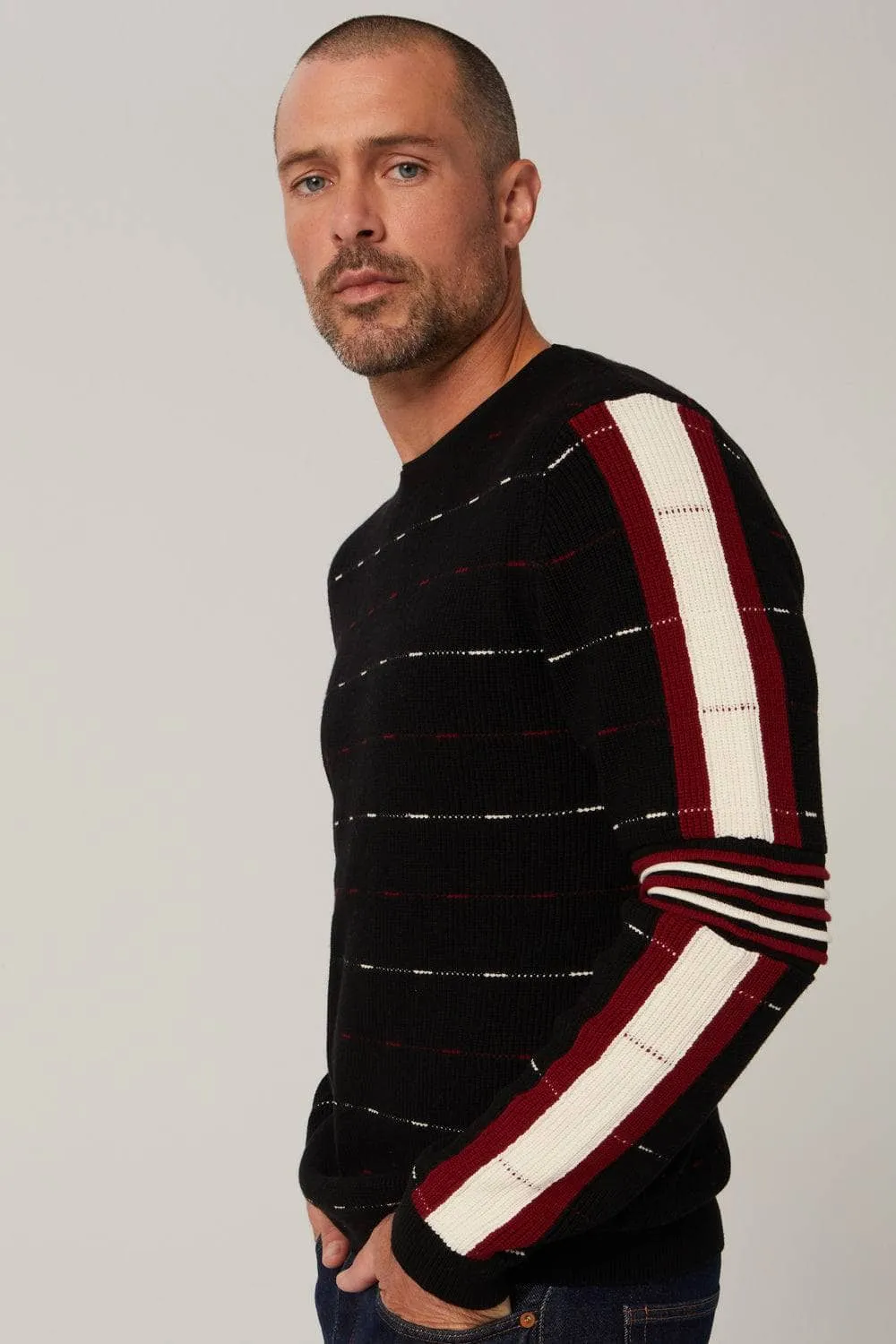 Adam Crew Neck Sweater | Black sold by Alp N Rock