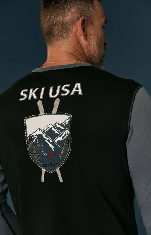 Usa Ski 1962 Crew | Slate Blue sold by Alp N Rock