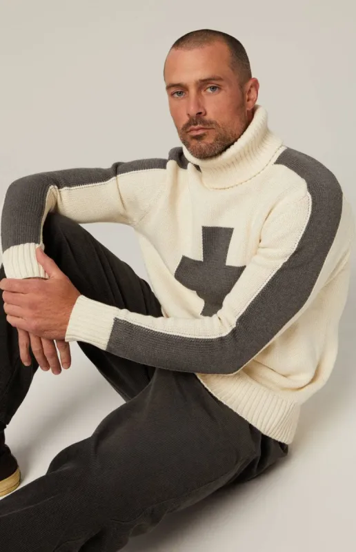 Elias Turtle Neck Ski Sweater | Ivory sold by Alp N Rock