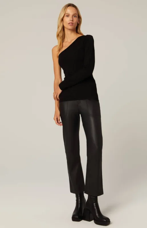 Kennidy Ankle Pant | Black Faux Leather sold by Alp N Rock