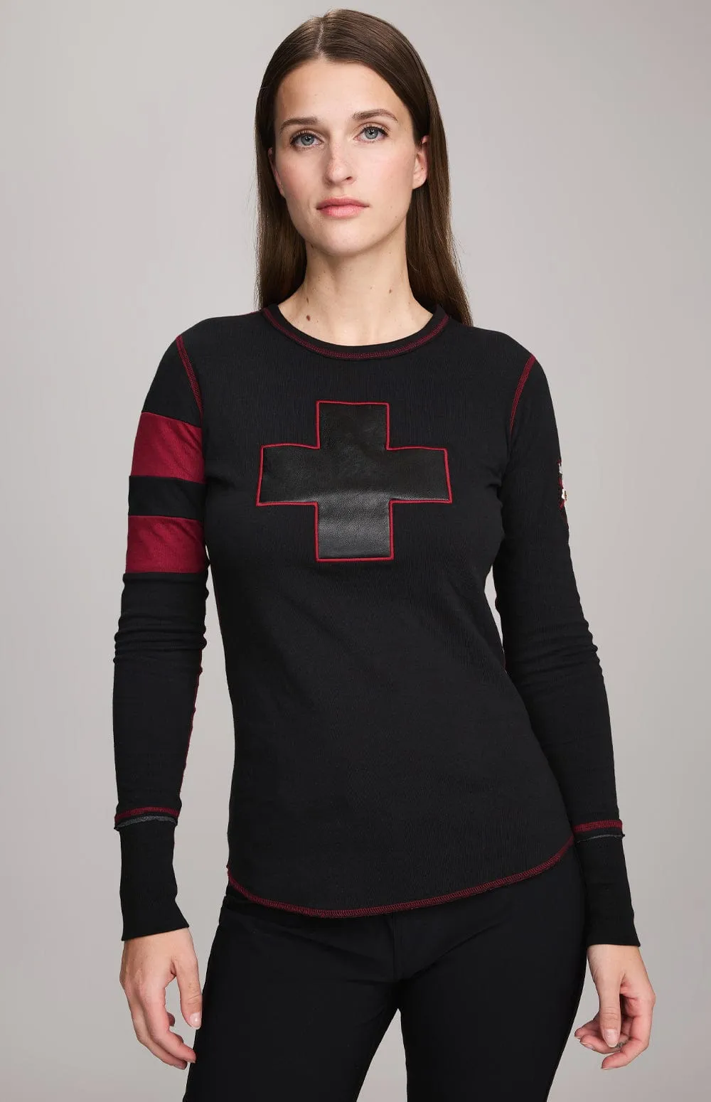 Helvetica Crew | Black/Deep Red sold by Alp N Rock
