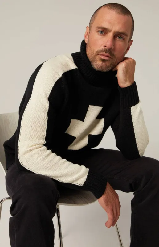 Elias Turtle Neck Ski Sweater | Black sold by Alp N Rock