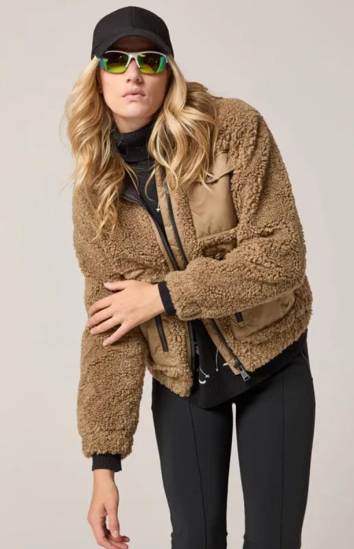 Noelle II Shearling Jacket | Dark Khaki sold by Alp N Rock
