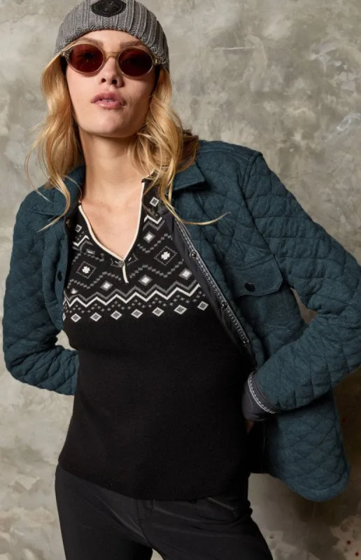 Cambria Shirt Jacket | Heather Blue sold by Alp N Rock